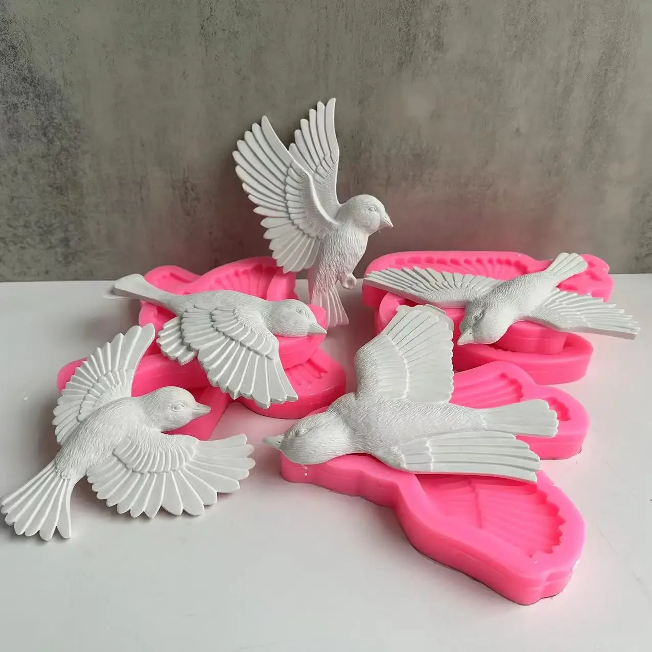 Home Decor Wall Molding - Hummingbird Silicone Mold Swallow Bird Cake