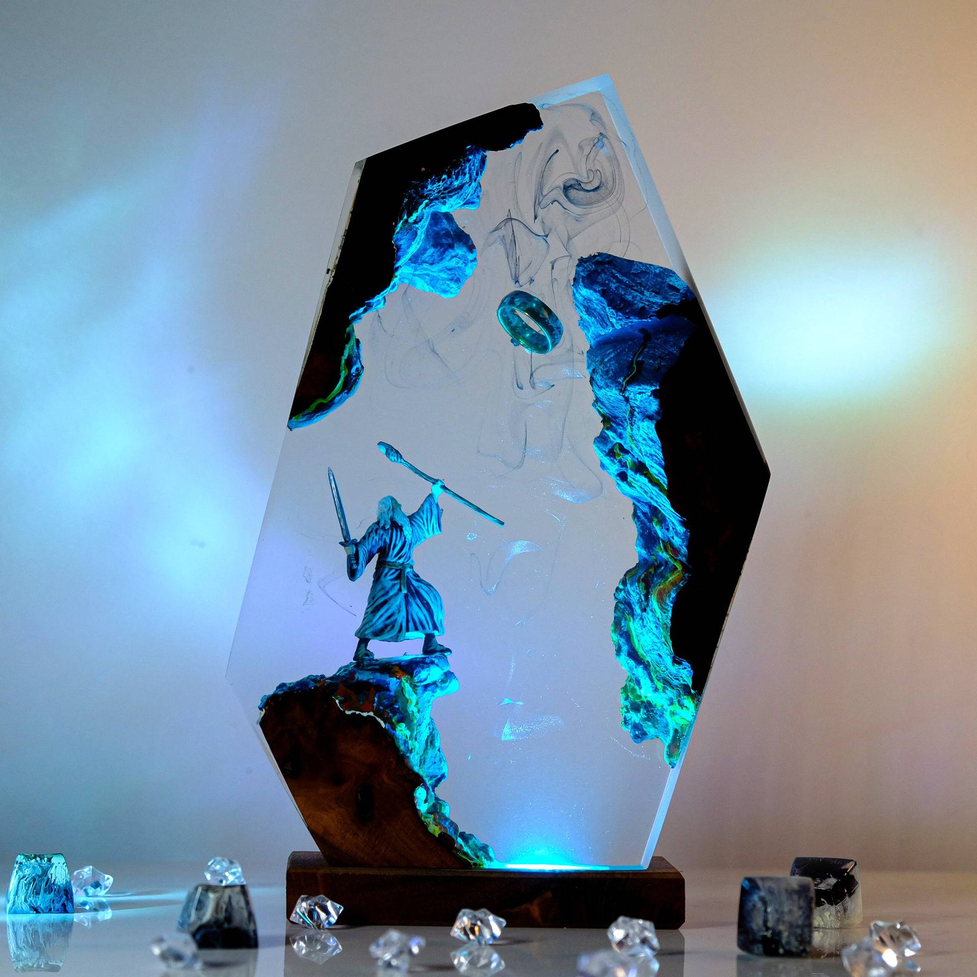 Home Decor Product - Movie Scence Figure Table Resin Lamp