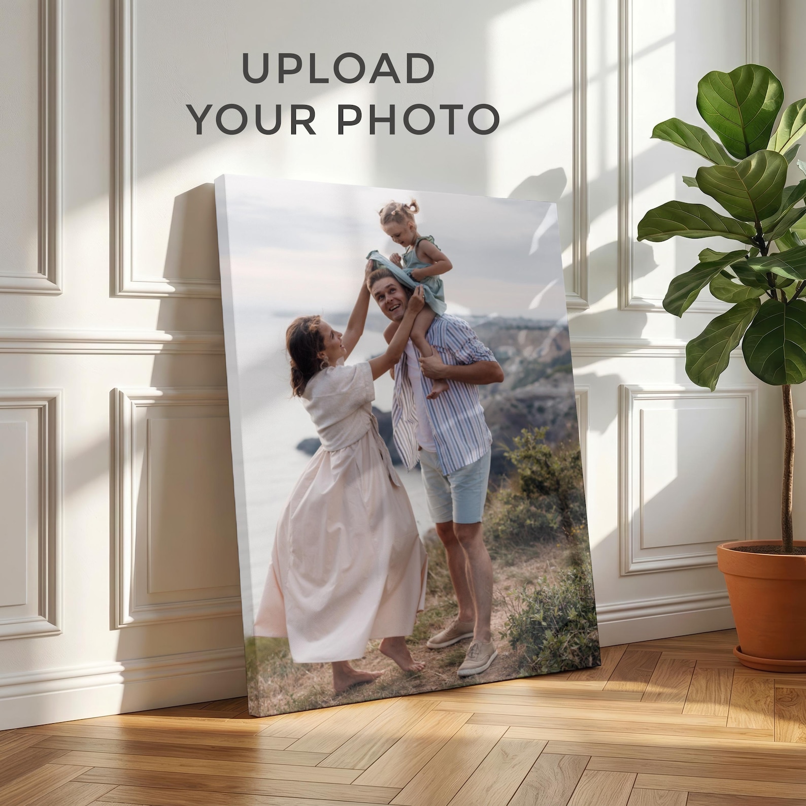 Home Decor Product - Personalized Photo Canvas, Custom Family Wall