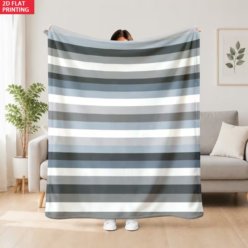 Brown Black Gray Horizontal St - огляд і ціна Neutral Throw Blanket