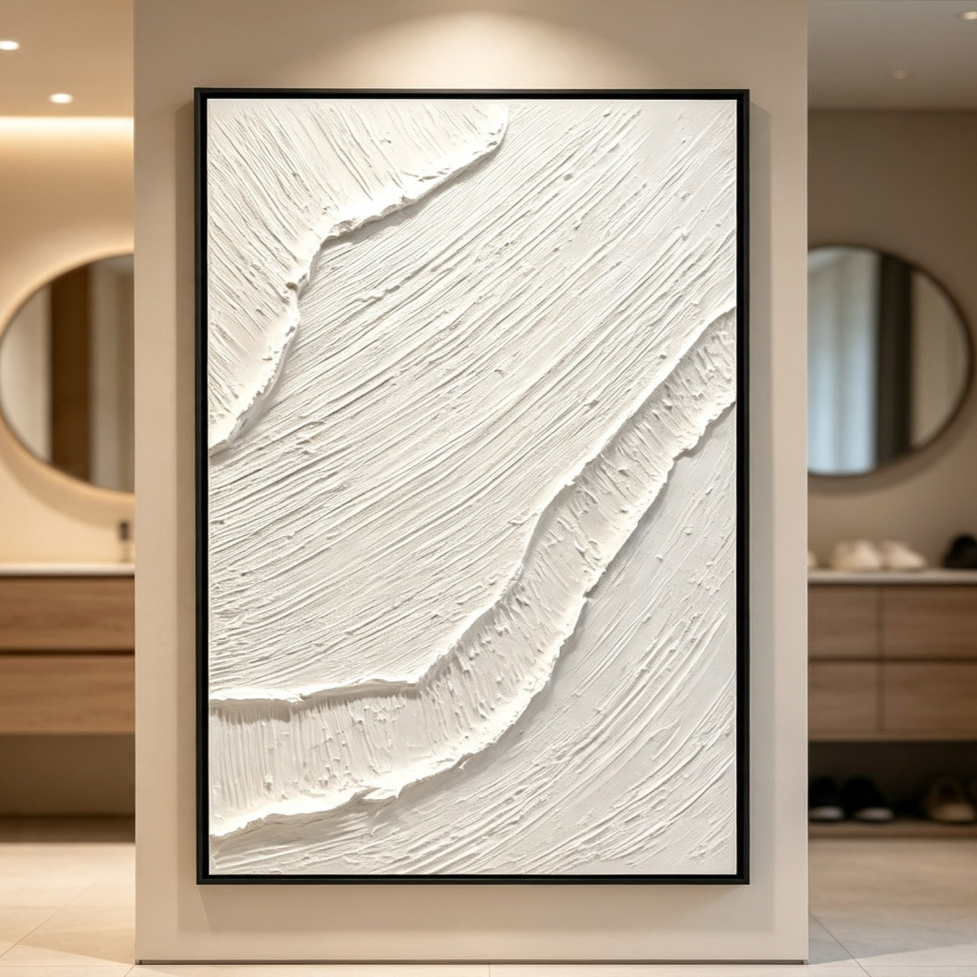 Hand-Painted White 3D Thick Te - огляд і ціна Home Decor Frames