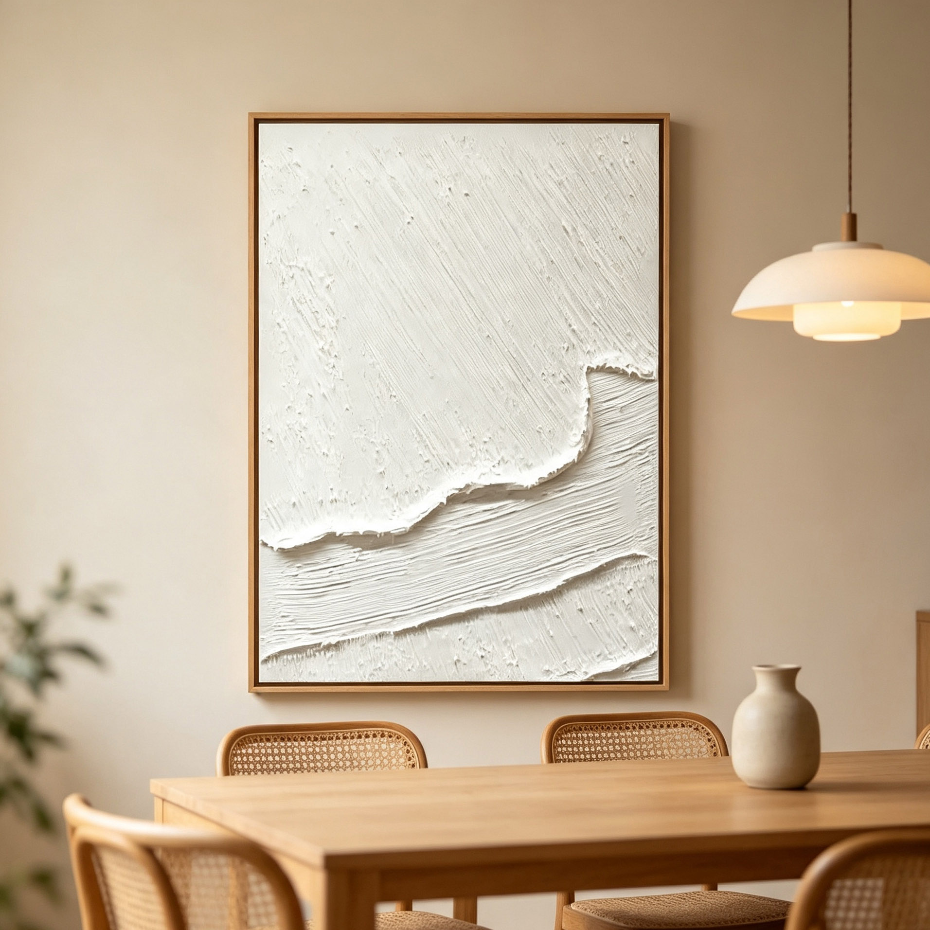 Hand-Painted White 3D Thick Te - огляд і ціна Home Decor Frames