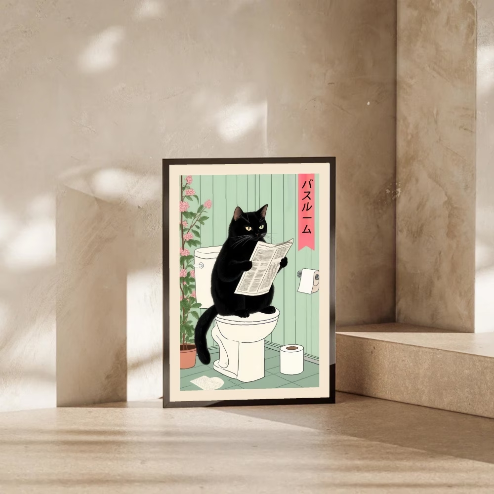 Modern,Retro Interesting Toile - огляд і ціна Home Decor Cat
