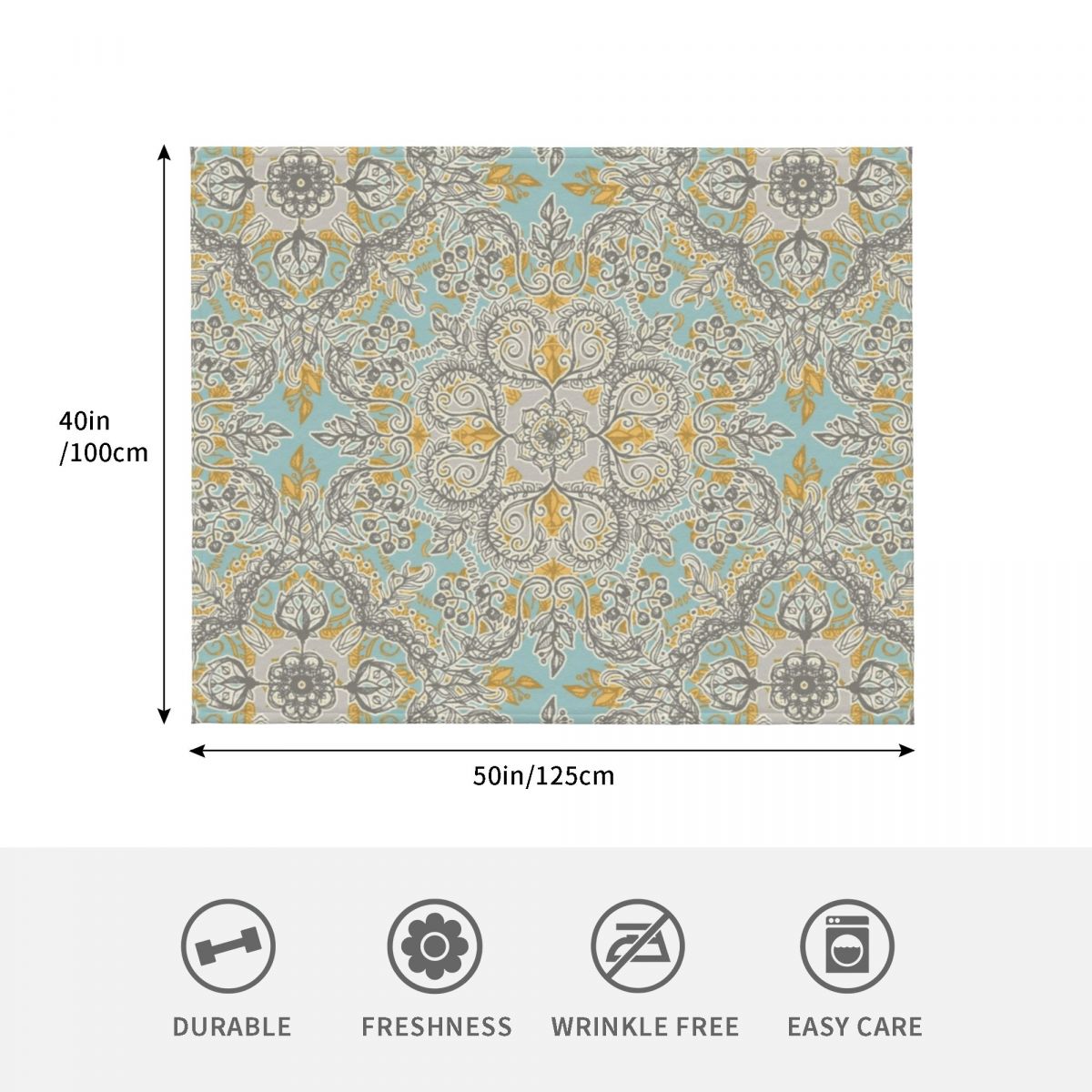 Gypsy Floral in Soft Neutrals, - огляд і ціна Neutral Throw Blanket