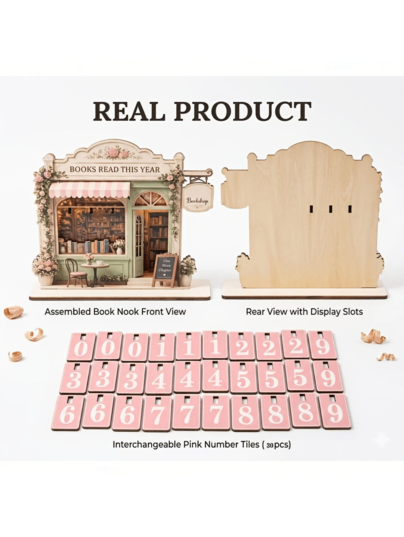 A Set of Wooden Retro Reading  - огляд і ціна Home Decor Catalog