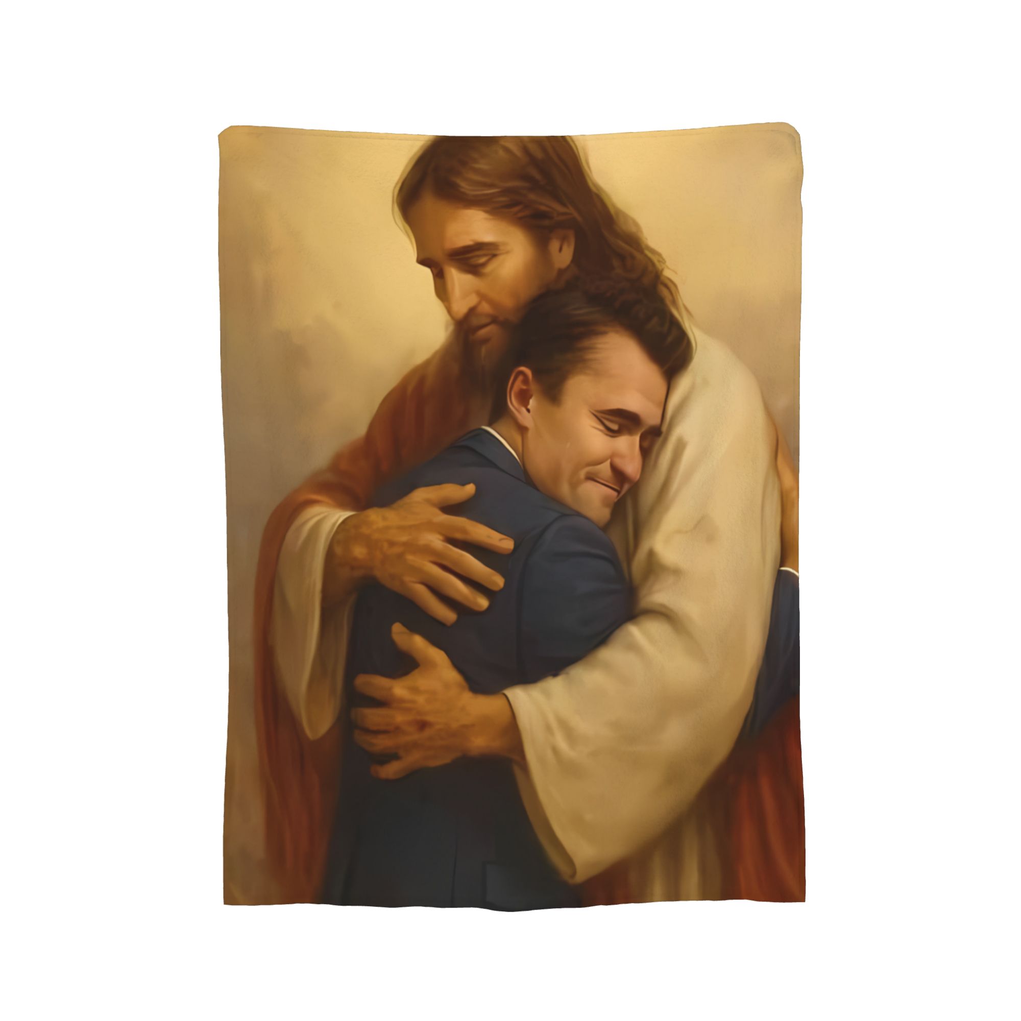 Charlie Kirk Neutral Portrait  - огляд і ціна Neutral Throw Blanket