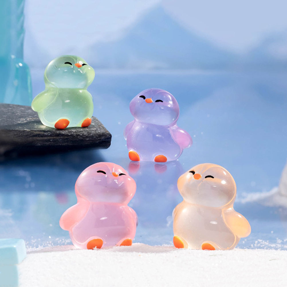 18Pcs Glowing Resin Penguins:  - огляд і ціна Home Decor Garden Ideas