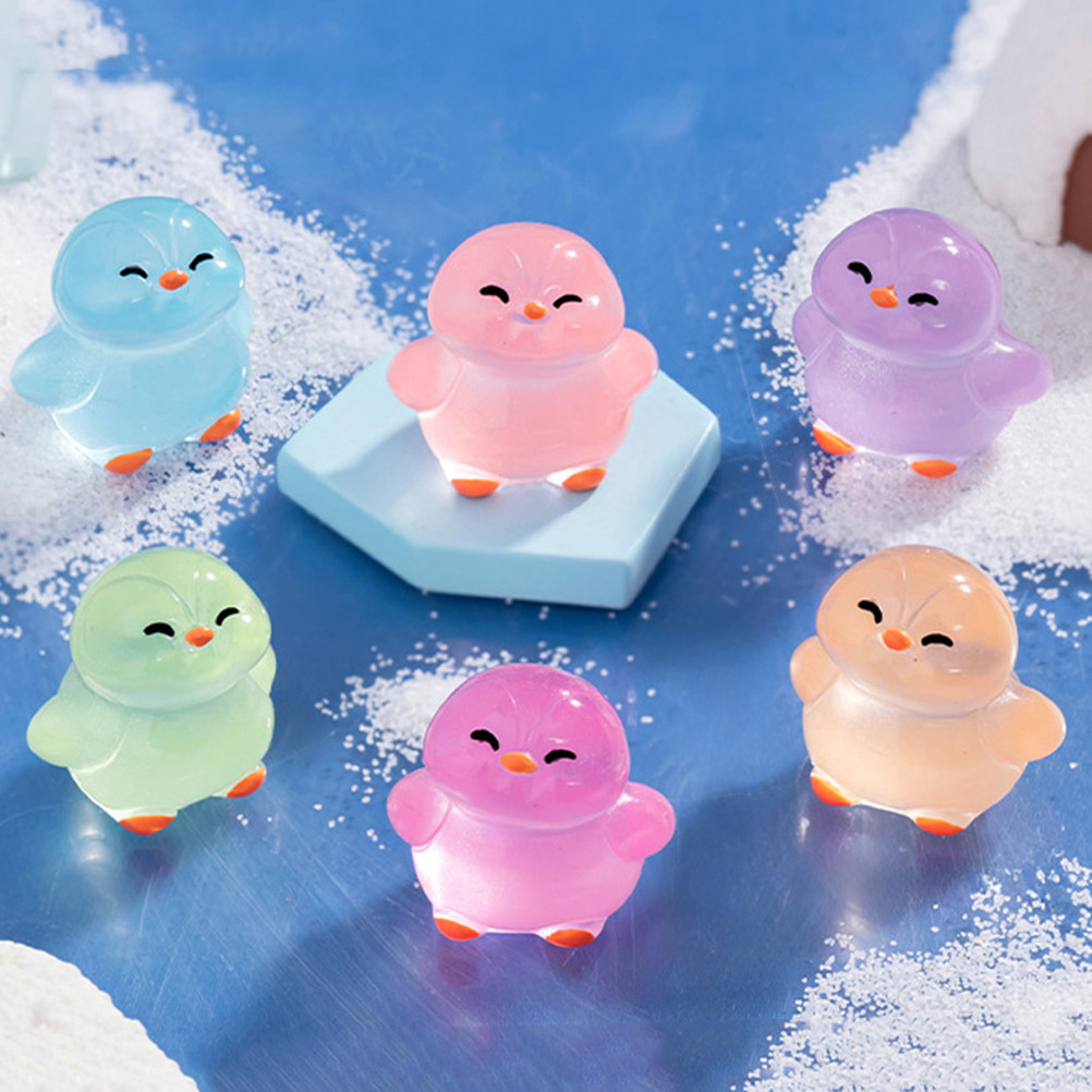 18Pcs Glowing Resin Penguins:  - огляд і ціна Home Decor Garden Ideas