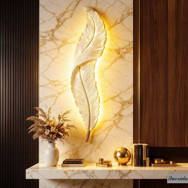 LED Modern Feather Wall Lamp,  - огляд і ціна Home Decor Wall Molding