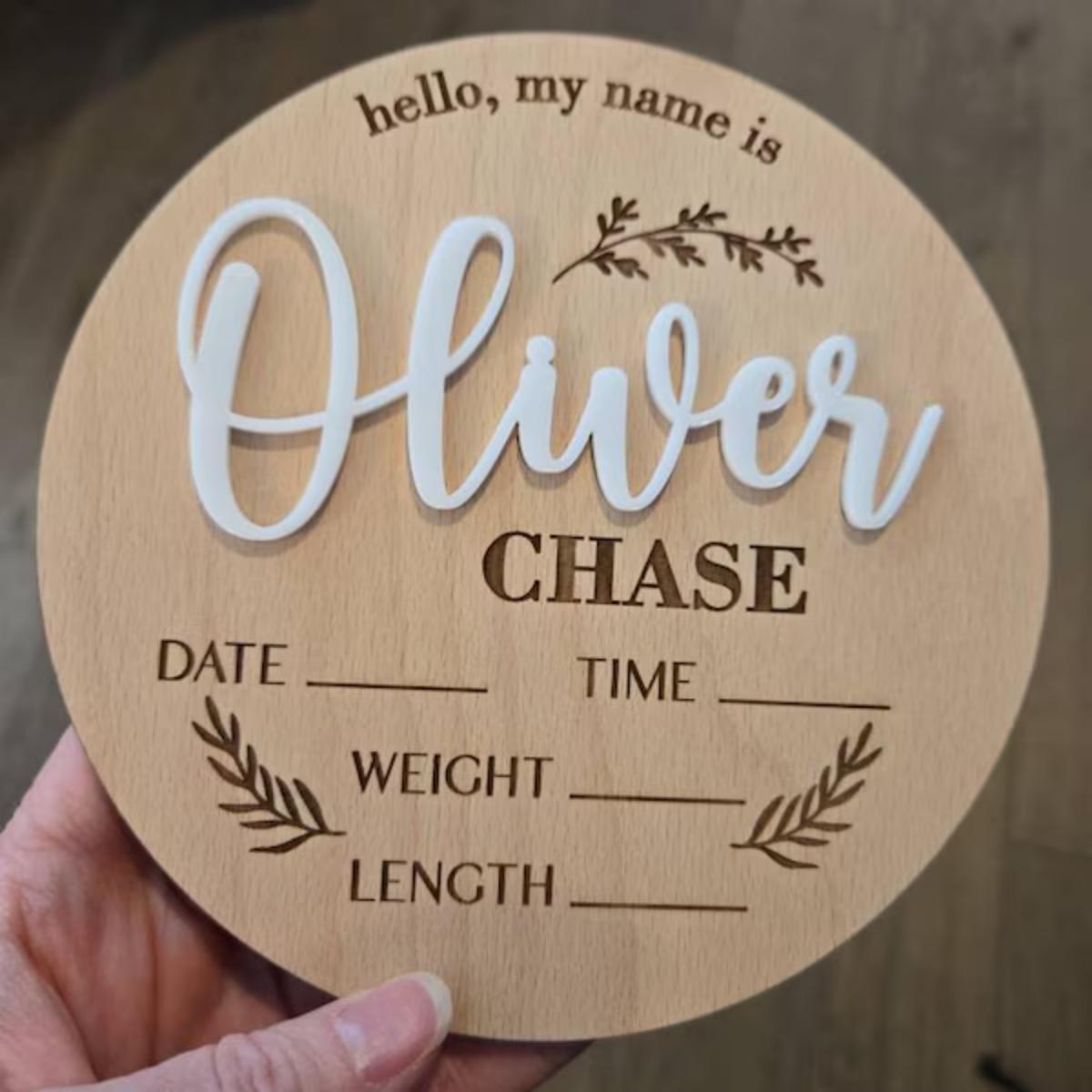 1Pc Custom Baby Announcement S - огляд і ціна Home Decor Product