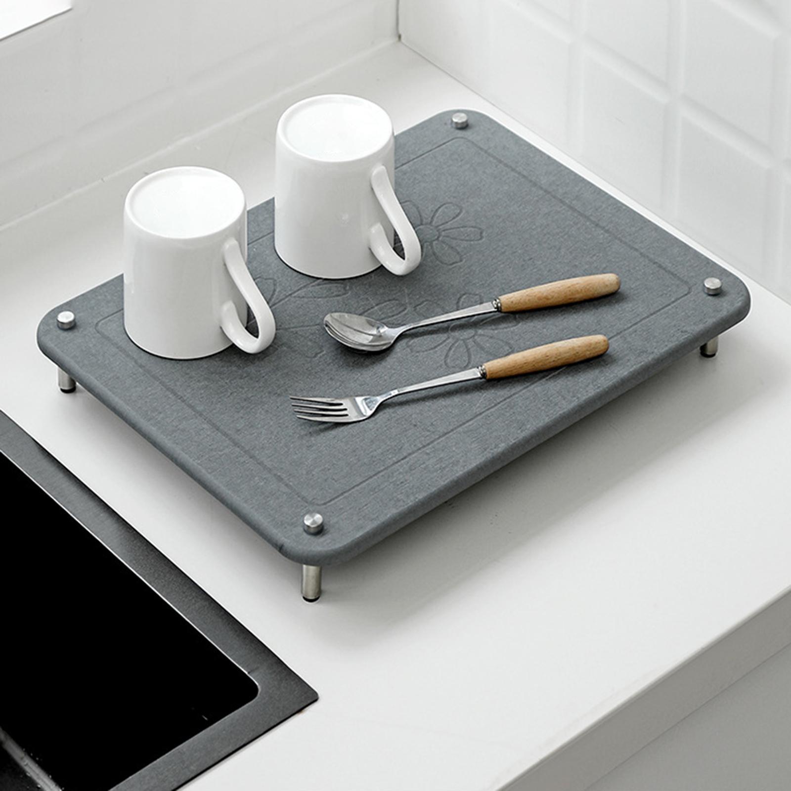 2Pcs Stone Dish Drying Mat Eas - огляд і ціна Neutral Throw Blanket