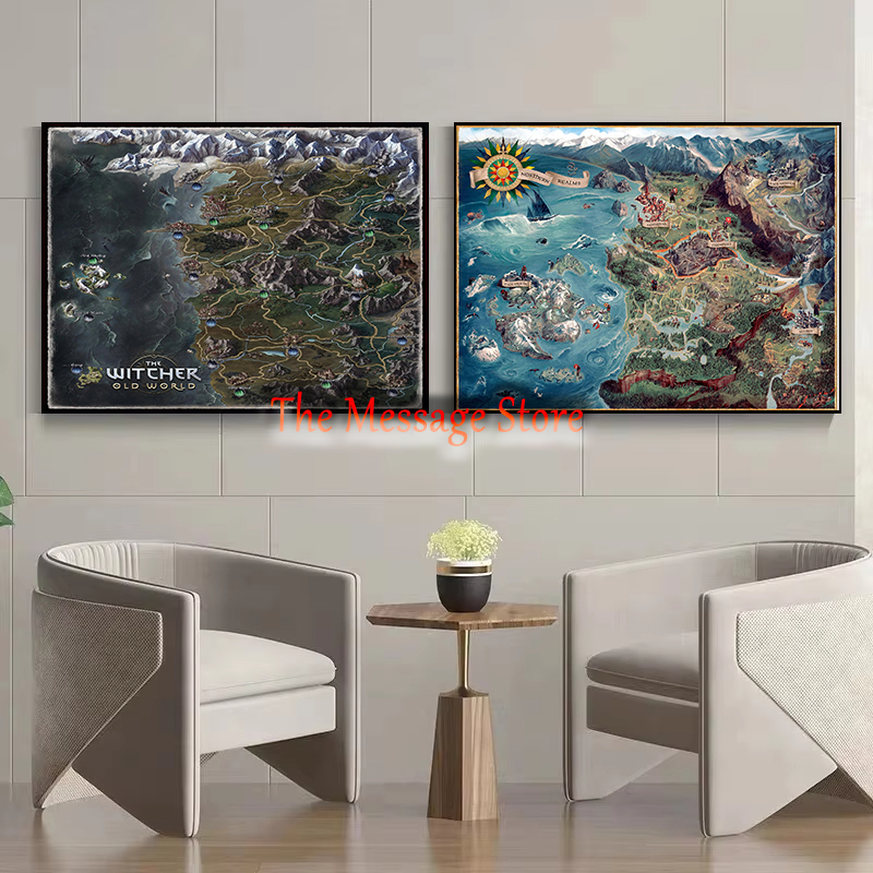 Witcher World Map Continent Lo - огляд і ціна Home Decor Locations
