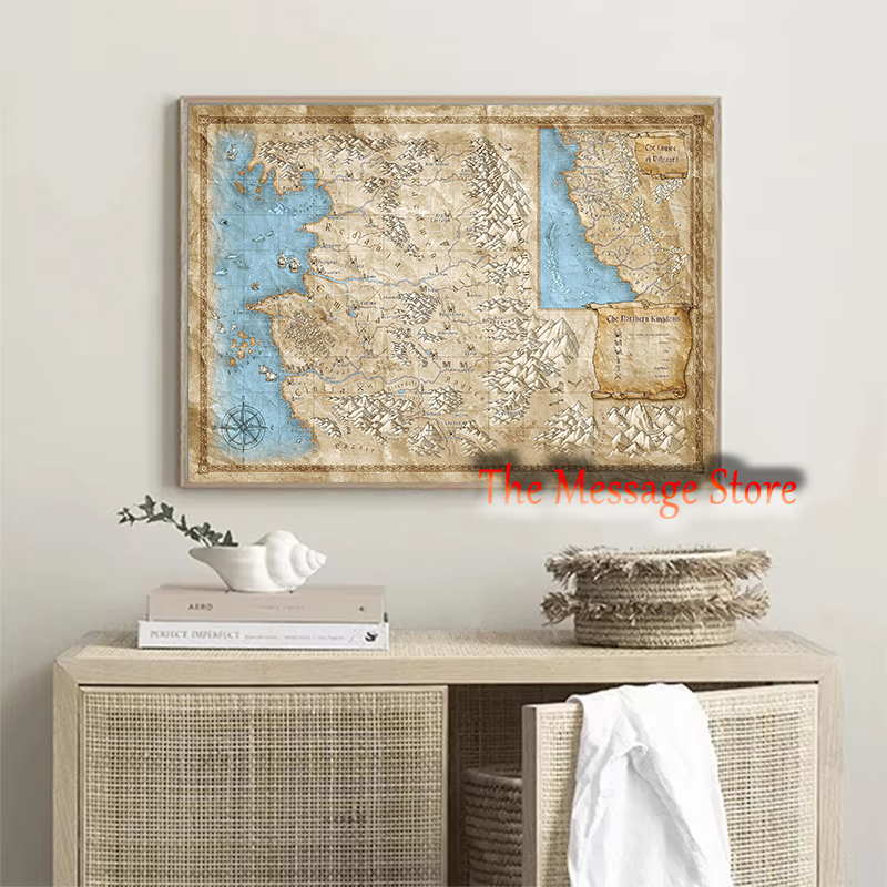 Witcher World Map Continent Lo - огляд і ціна Home Decor Locations