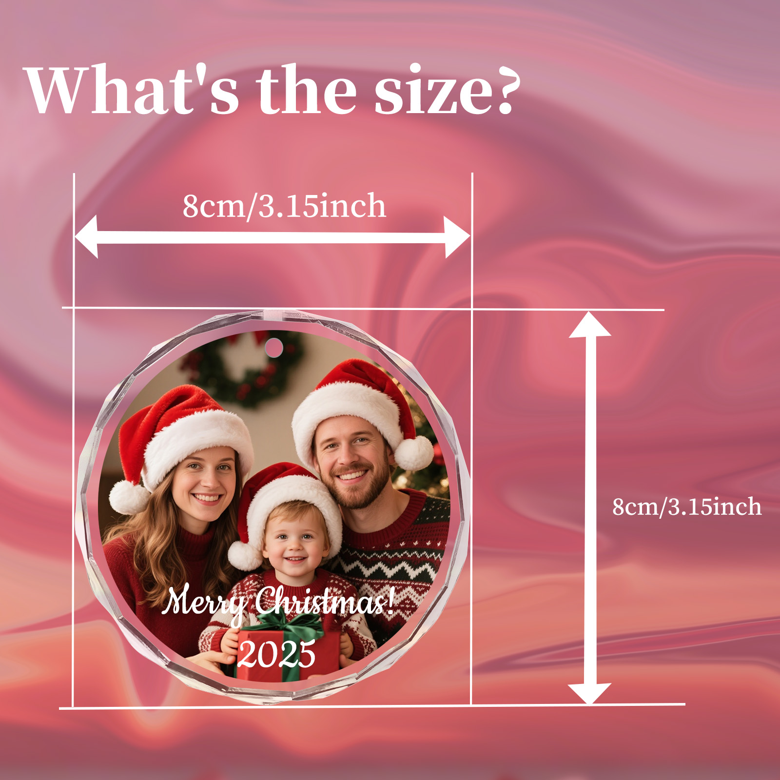 Custom Christmas Photo Ornamen - огляд і ціна Home Decor Product