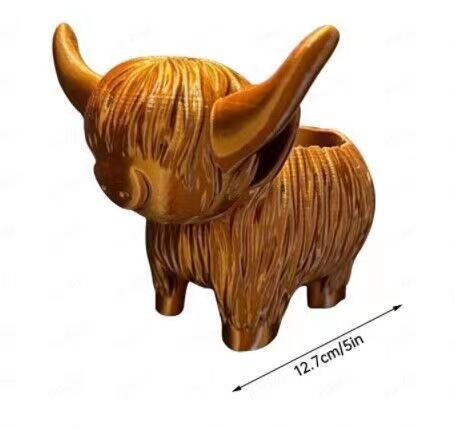 Highland Cow Resin Figurine -  - огляд і ціна Home Decor Garden Ideas