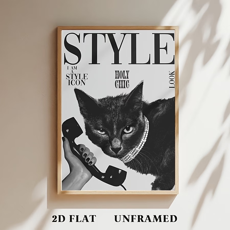 Retro Black Cat Making And Rec - огляд і ціна Home Decor Cat