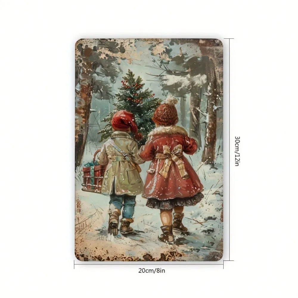 Vintage Christmas Metal Sign 8 - огляд і ціна Home Decor Locations
