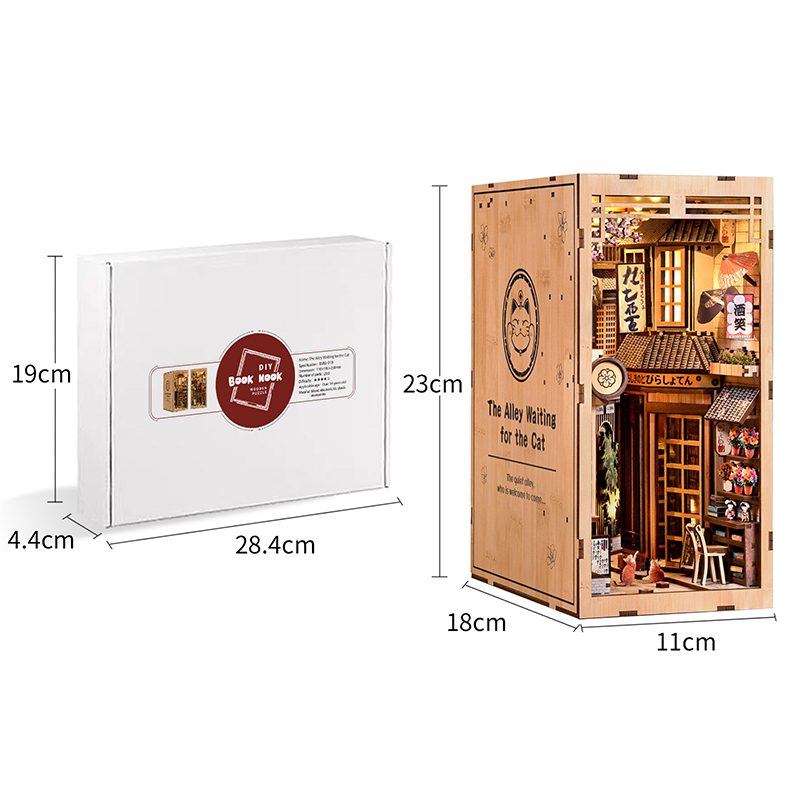 LED Wooden Book Nook Kit DIY 3 - огляд і ціна Home Decor Catalog