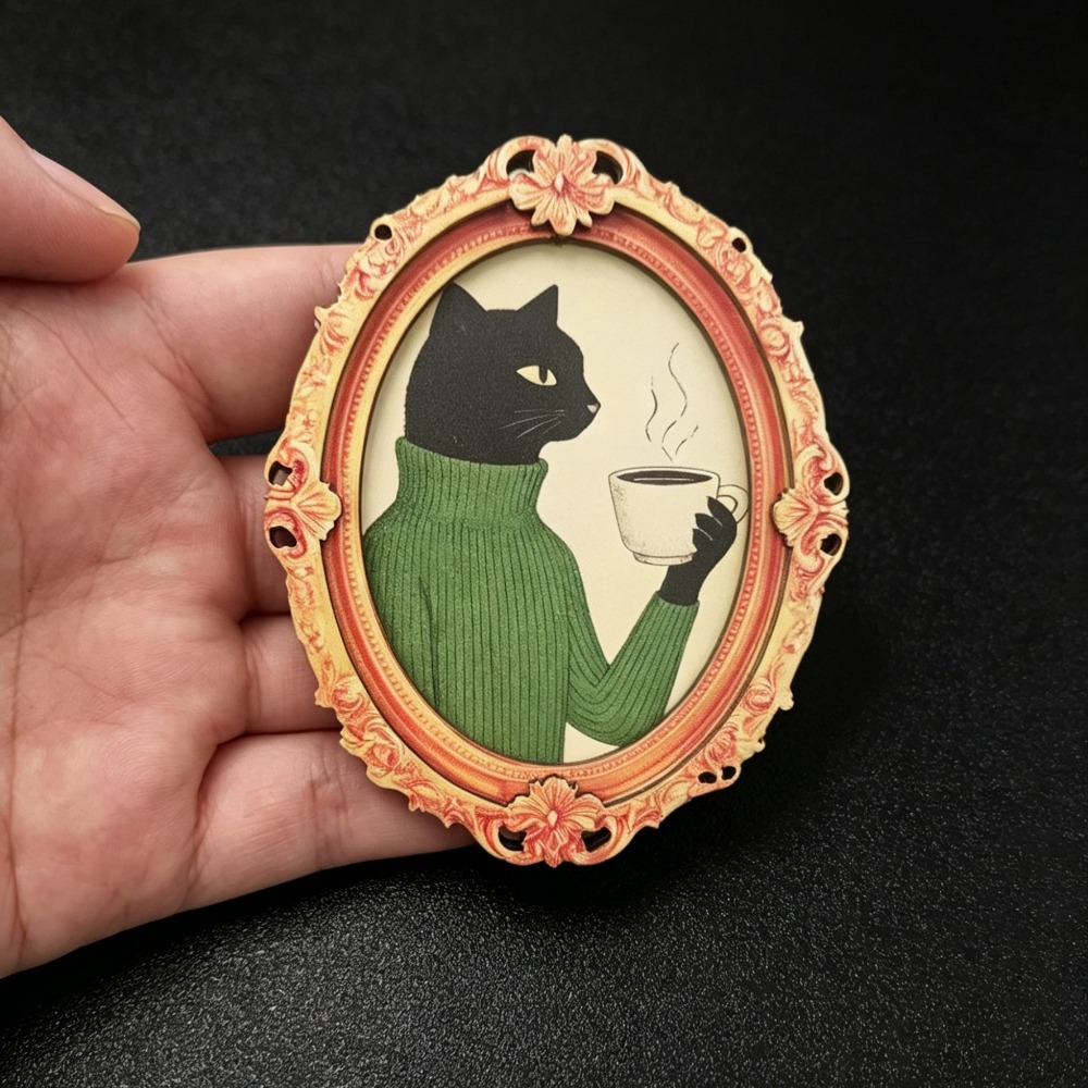 Cute Cat Refrigerator Magnet - - огляд і ціна Home Decor Cat