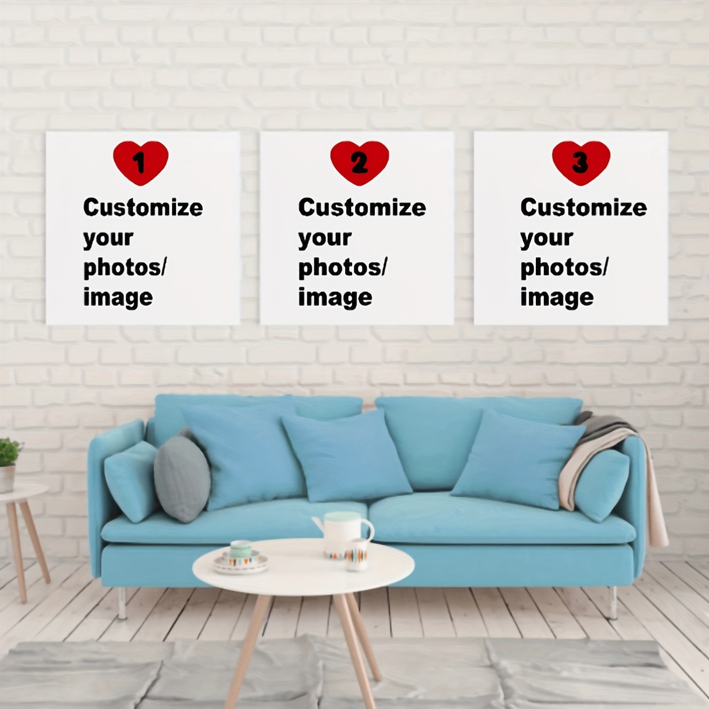 3pcs/set Custom Square Canvas  - огляд і ціна Home Decor Foto