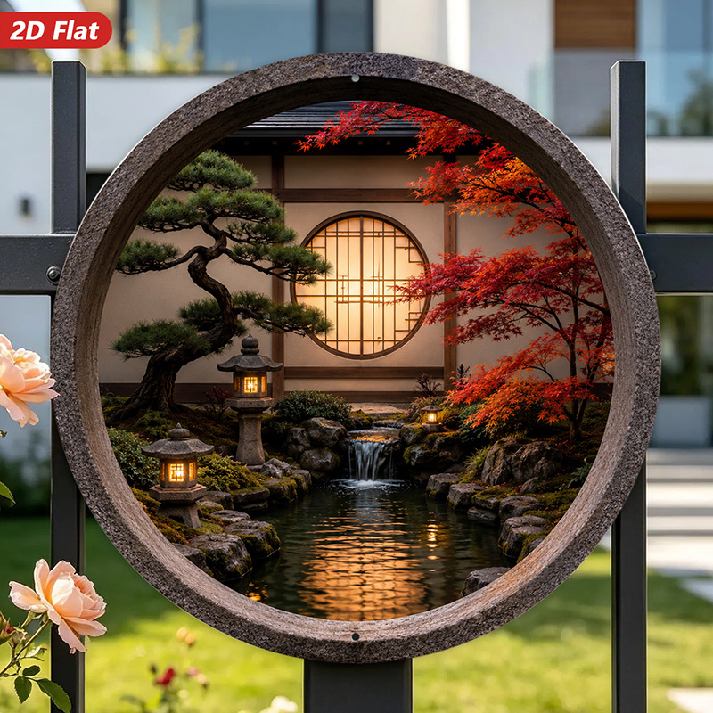 2D Flat, 1pc Round Metal Sign  - огляд і ціна Home Decor Garden Ideas