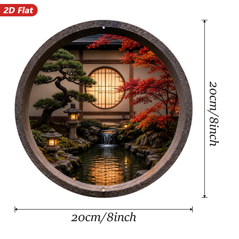 2D Flat, 1pc Round Metal Sign  - огляд і ціна Home Decor Garden Ideas