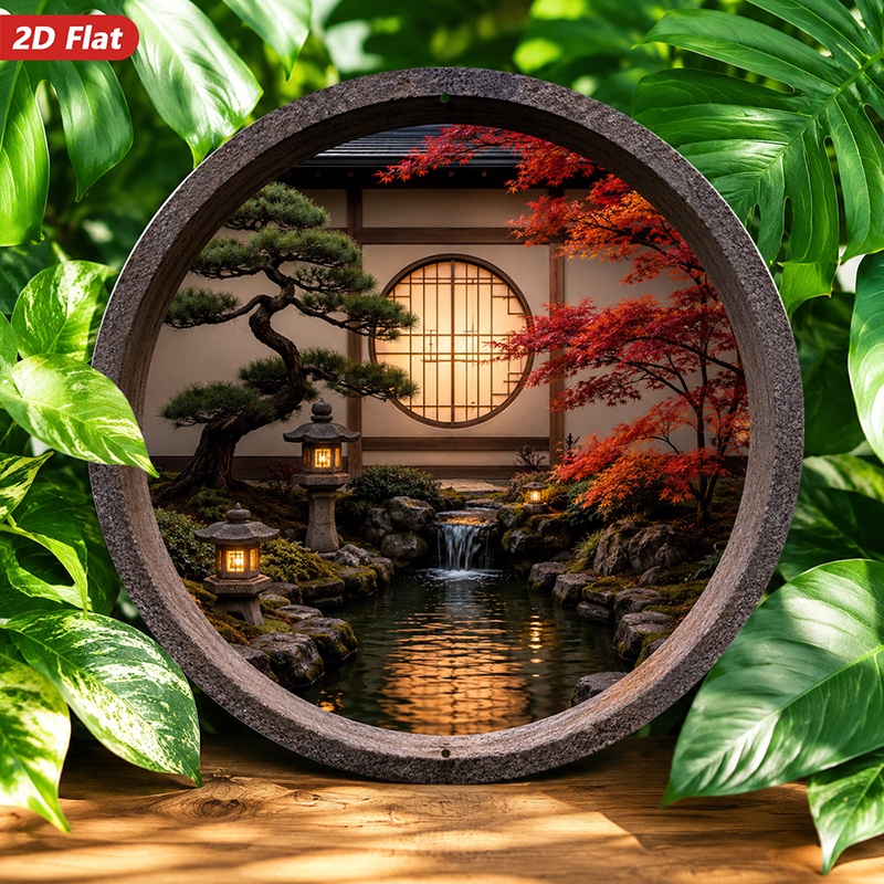 2D Flat, 1pc Round Metal Sign  - огляд і ціна Home Decor Garden Ideas