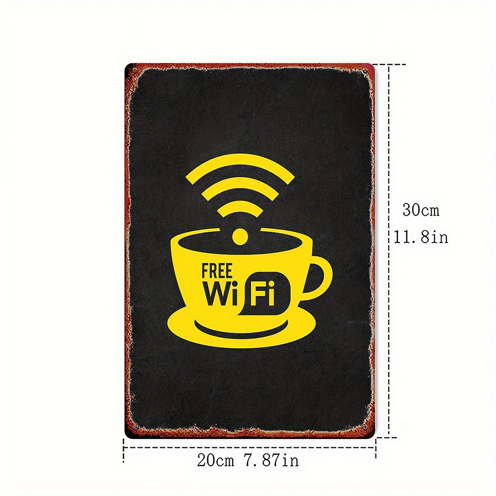2D Vintage Metal Sign, WiFi Zo - огляд і ціна Home Decor Garden Ideas
