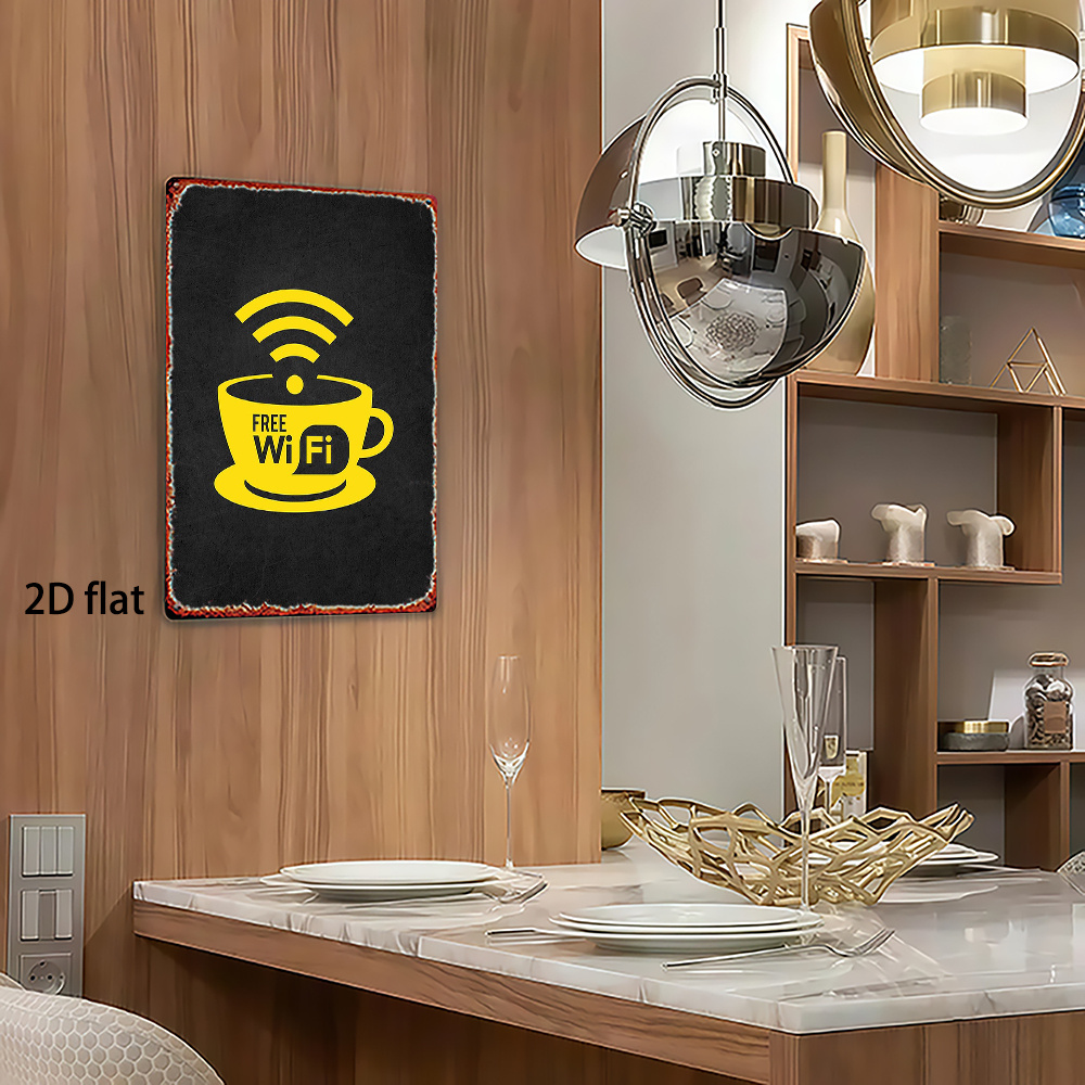 2D Vintage Metal Sign, WiFi Zo - огляд і ціна Home Decor Garden Ideas