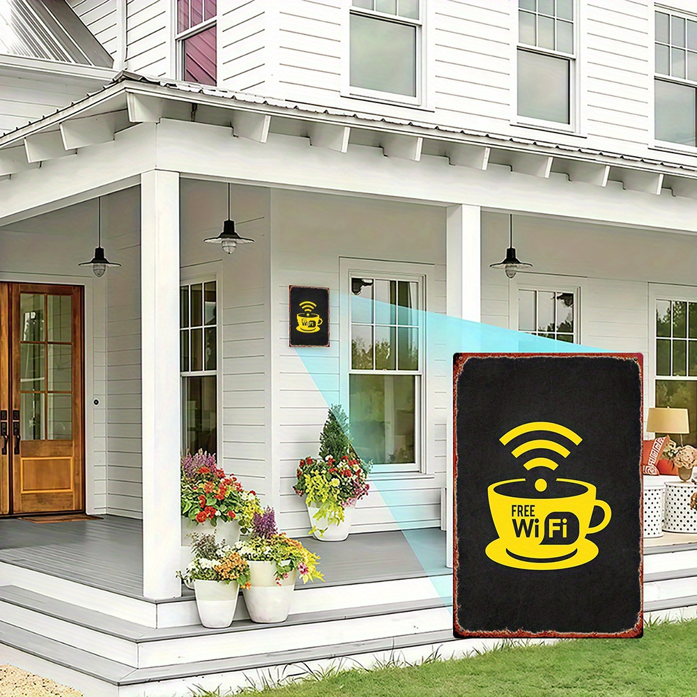 2D Vintage Metal Sign, WiFi Zo - огляд і ціна Home Decor Garden Ideas