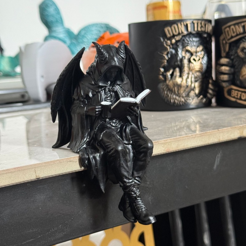 Gothic Demon Reading Book Shel - огляд і ціна Home Decor Catalog