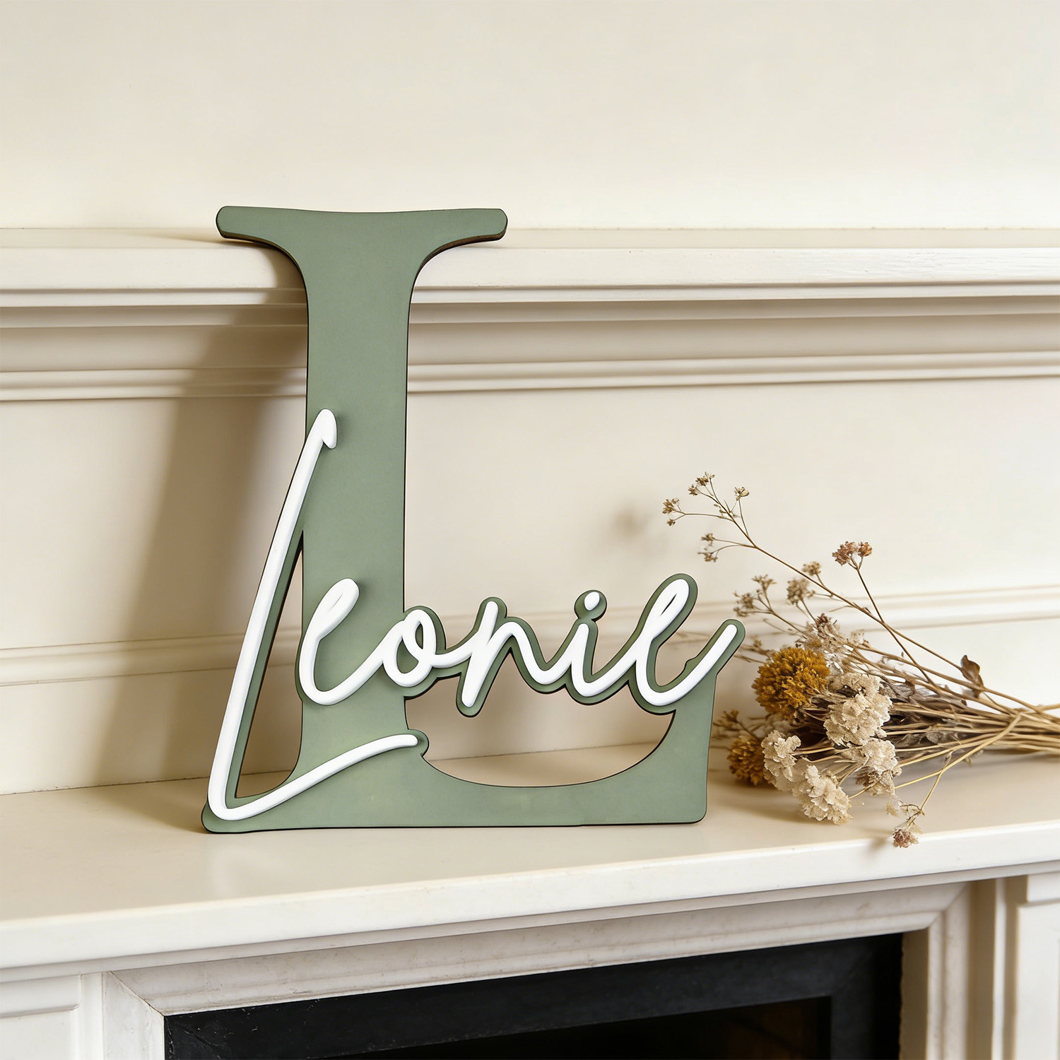 1pc Double-layer Wooden Name D - огляд і ціна Home Decor Product