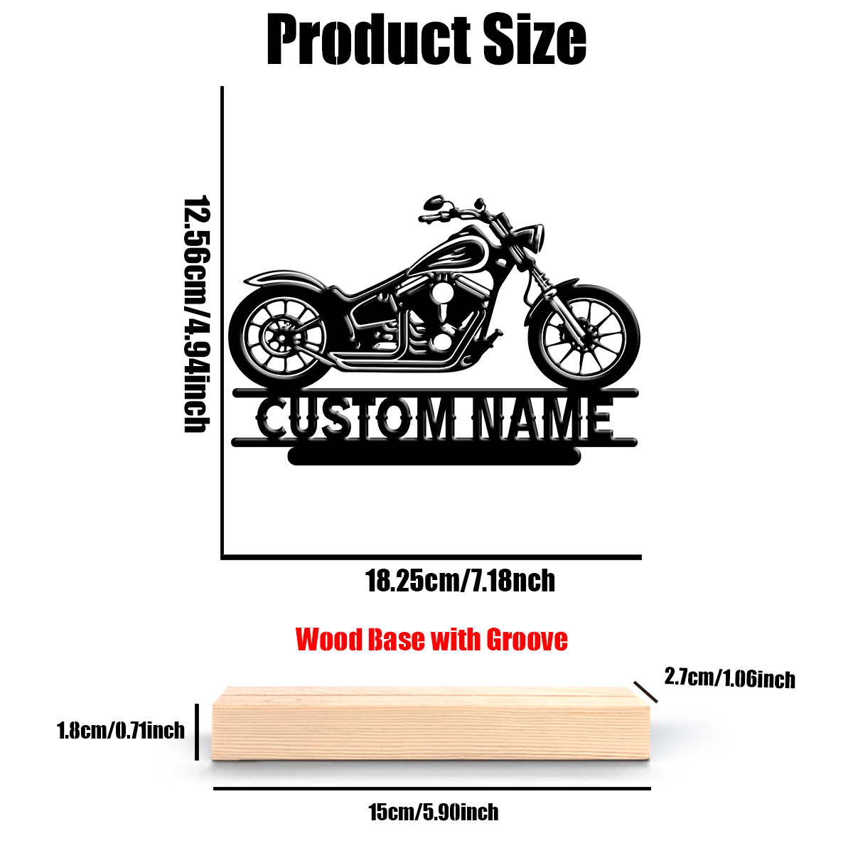 1Pc Csutom Name Road Motorbike - огляд і ціна Home Decor Product