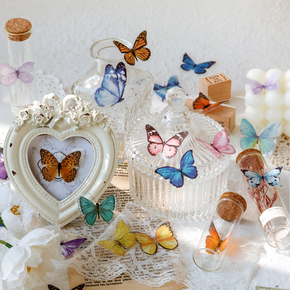 40Pcs/Bag Butterfly Stickers P - огляд і ціна Home Decor Catalog