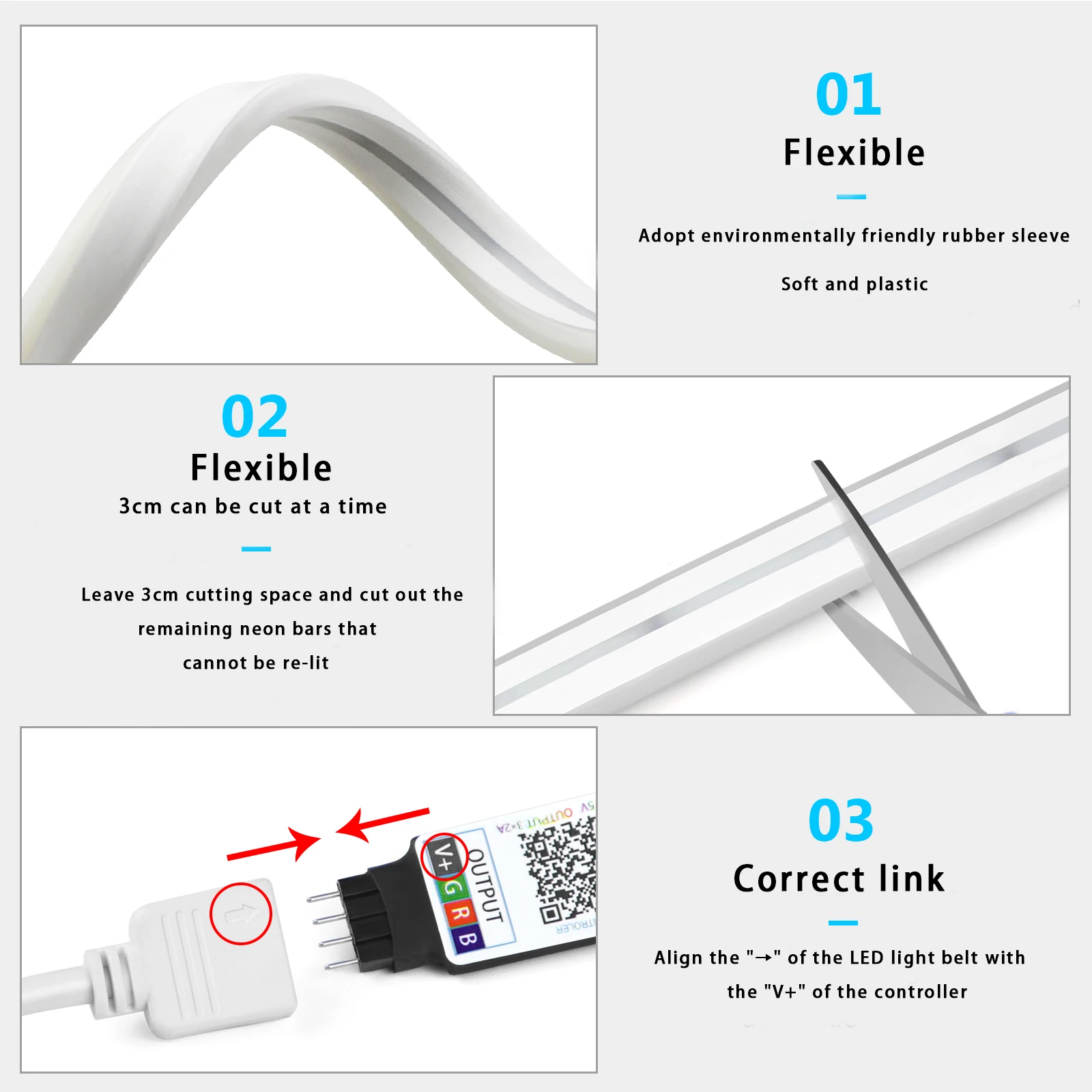 1-5m RGB LED Neon Strip Light  - огляд і ціна Home Decor Nepal